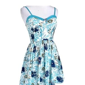 B.O.G Collective Women's Babydoll Beachy Summer Resort Bustier Mini Dress Size S